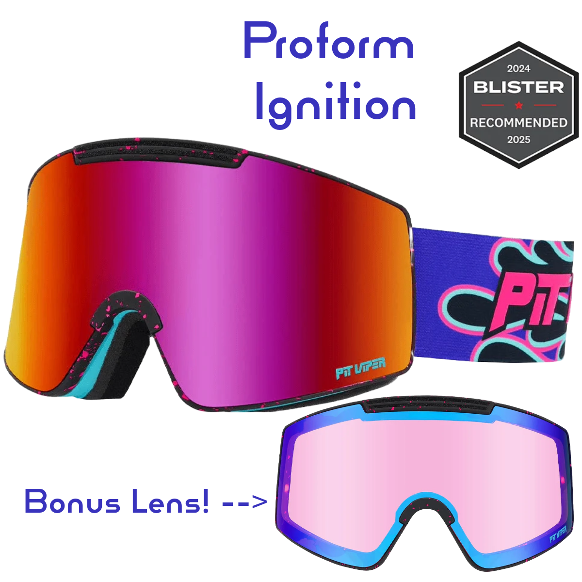 Pit Viper Proform Ski Goggle