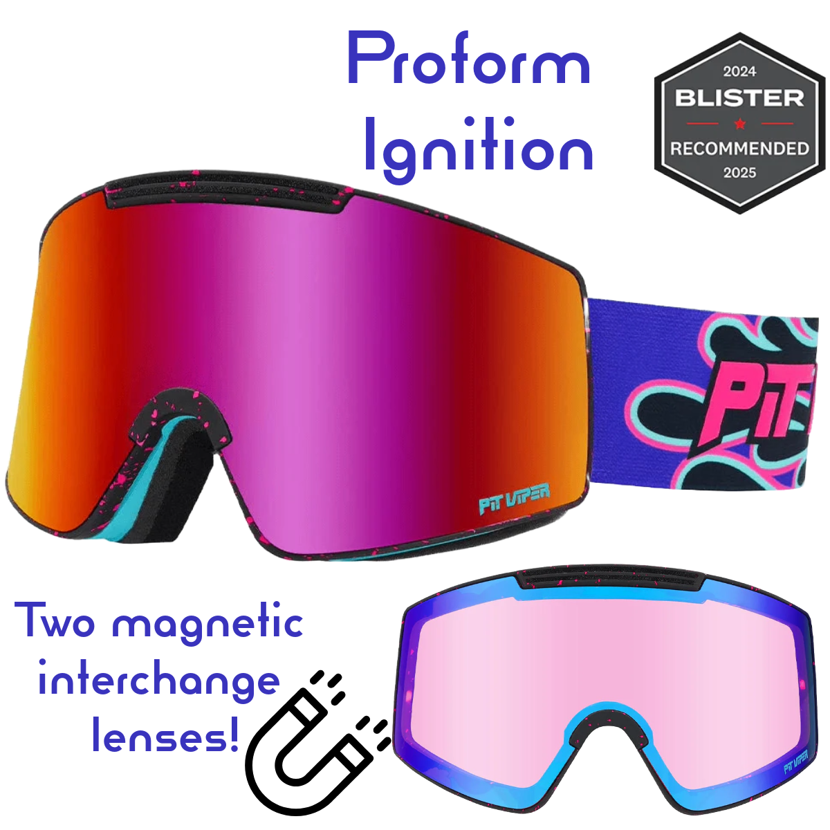 Pit Viper Proform Ski Goggle – GoggleRX